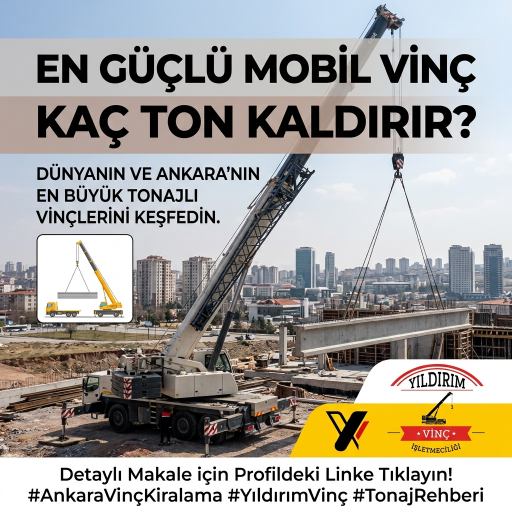 En Güçlü Mobil Vinç Kaç Ton Kaldırır